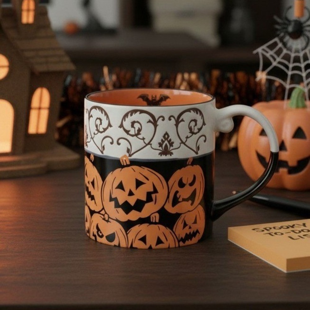 Eli + Ana Halloween Pumpkins Large Coffee Mug